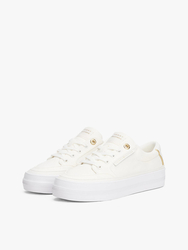 Tommy Hilfiger dámske krémové tenisky - 36 (YBL)