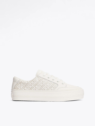 Tommy Hilfiger dámske krémové tenisky Monogram - 36 (Z00)