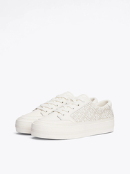 Tommy Hilfiger dámske krémové tenisky Monogram - 36 (Z00)