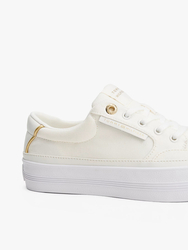 Tommy Hilfiger dámske krémové tenisky - 36 (YBL)