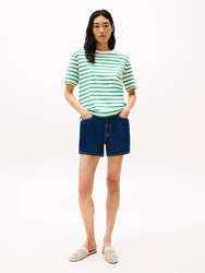 Tommy Hilfiger dámske modré šortky  - 25/NI (1A4)