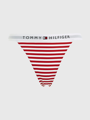 Tommy Hilfiger dámske pruhované plavkové nohavičky - S (0K7)