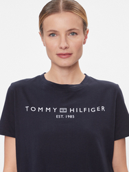 Tommy Hilfiger dámske tmavo modré šaty Rlx - L (DW5)