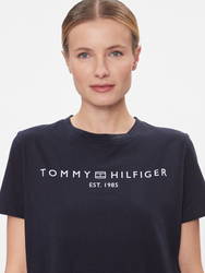 Tommy Hilfiger dámske tmavo modré šaty Rlx - S (DW5)