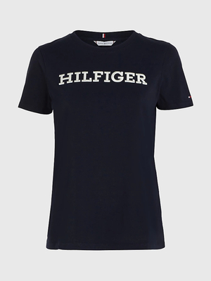 Tommy Hilfiger dámske tmavo modré tričko - L (DW5)
