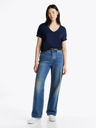Tommy Hilfiger dámske tmavo modré tričko - XS (C1G)