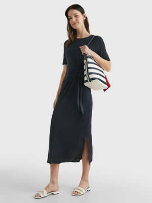 Tommy Hilfiger dámske tmavomodré šaty - S/R (DW5)
