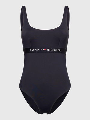 Tommy Hilfiger dámske tmavomodré jednodielne plavky - XS (DW5)