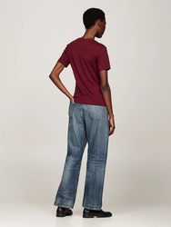 Tommy Hilfiger dámske vínové tričko - S (VLP)