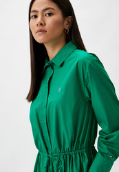 Tommy Hilfiger dámske zelené košeľové šaty - 34 (L4B)