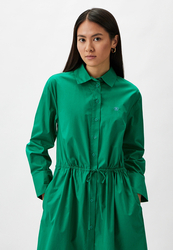 Tommy Hilfiger dámske zelené košeľové šaty - 34 (L4B)