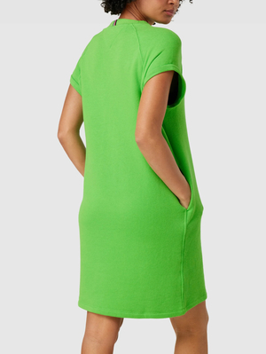 Tommy Hilfiger dámske zelené mikinové šaty - XS (LWY)