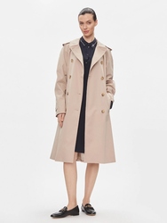 Tommy Hilfiger dámsky béžový trenčkot - 36 (AEG)