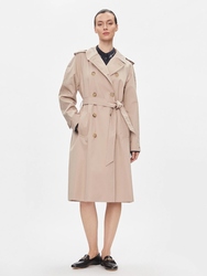 Tommy Hilfiger dámsky béžový trenčkot - 36 (AEG)