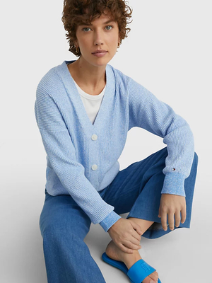 Tommy Hilfiger dámsky modrý sveter - L (C19)