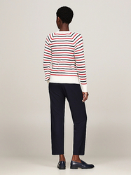 Tommy Hilfiger dámsky pruhovaný sveter  - XL (04S)