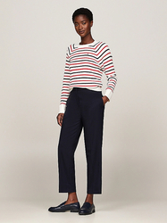 Tommy Hilfiger dámsky pruhovaný sveter  - XL (04S)