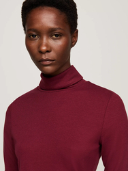 Tommy Hilfiger dámsky vínový rolák - L (VLP)