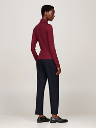 Tommy Hilfiger dámsky vínový rolák - L (VLP)