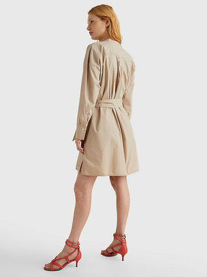 Tommy Hilfiger dámske béžové šaty - 36 (AEG)