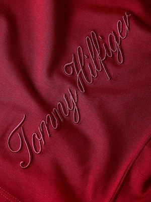 Tommy Hilfiger dámske bordo šaty s kapucňou - S (XJS)