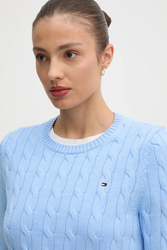 Tommy Hilfiger damský modrý sveter  - XS (C1Z)