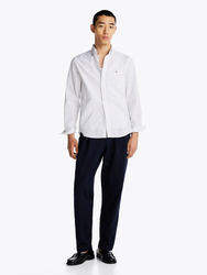 Tommy Hilfiger pánska biela košeľa Poplin - L (0K4)