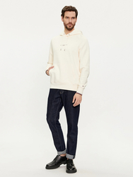 Tommy Hilfiger pánska krémová mikina - L (AEF)
