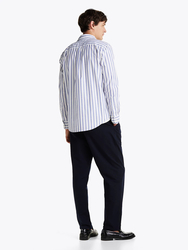 Tommy Hilfiger pánska pruhovaná košeľa Poplin - S (0GZ)