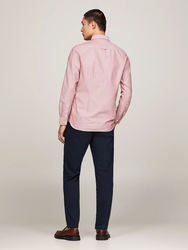 Tommy Hilfiger pánska svetlo vínová košeľa Oxford - L (XJS)