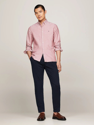 Tommy Hilfiger pánska svetlo vínová košeľa Oxford - L (XJS)