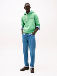 Tommy Hilfiger pánska zelená mikina Logo - S (L3J)