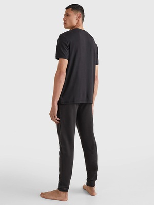 Tommy Hilfiger pánske čierne tričko - S (BDS)