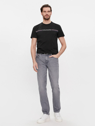 Tommy Hilfiger pánske čierne tričko  - L (BDS)