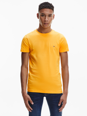 Tommy Hilfiger pánske žlté tričko - M (ZER)