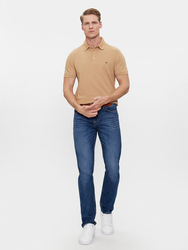 Tommy Hilfiger pánske béžové polo tričko 1985 - XL (RBL)
