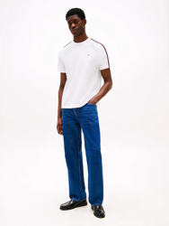 Tommy Hilfiger pánske biele tričko  - S (YBR)