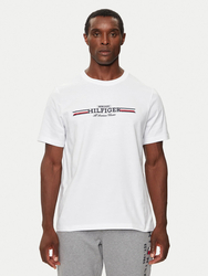 Tommy Hilfiger pánske biele tričko - XL (YBR)