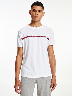 Tommy Hifiger pánske biele tričko - S (YBR)