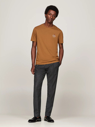 Tommy Hilfiger pánske hnedé tričko - XXL (HJW)