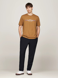 Tommy Hilfiger pánske hnedé tričko - S (HJW)