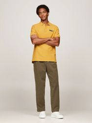 Tommy Hilfiger pánske horčicové polo tričko  - L (ZE1)