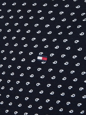 Tommy Hilfiger pánske modré polo tričko Micro - M (0GZ)