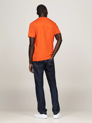 Tommy Hilfiger pánske oranžové tričko - L (SFQ)