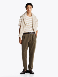 Tommy Hilfiger pánske pruhované tričko - L (0FA)