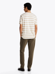Tommy Hilfiger pánske pruhované tričko - L (0FA)