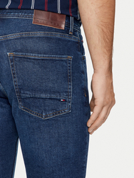 Tommy Hilfiger pánske tmavo modré džínsy Denton - 30/32 (1BL)