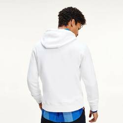 Tommy Hilfiger pánska biela mikina Logo Hoody - XL (YBR)