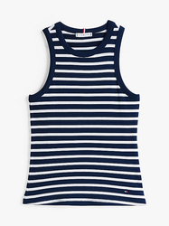 Tommy Hilfiger dámske pruhované tielko - L (0X4)