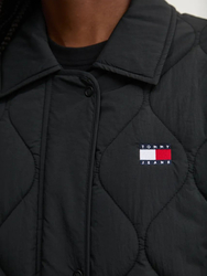 Tommy Jeans dámska čierna bunda - L (BDS)